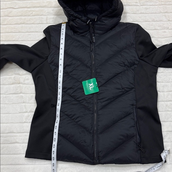 DKNY Women's Mixed Media Coat - Jacket NWT XL - Picture 13 of 15